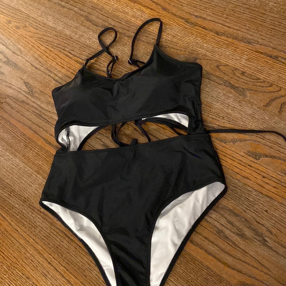 Black bathing suit